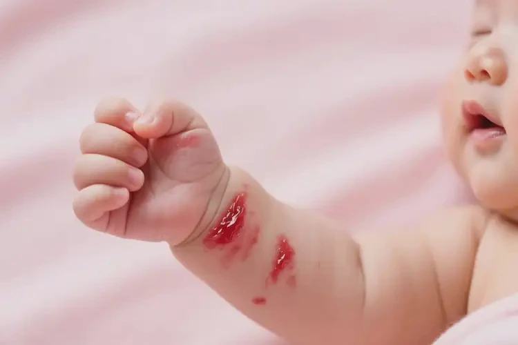 宝宝身上有湿疹不管它会自己自愈吗(图4)