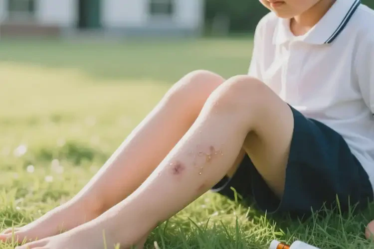 小學(xué)生小腿上偶爾長濕疹可不可以徹底自愈(圖2)