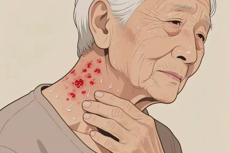 高龄老人脖子经常长湿疹不管它会自己自愈吗(图4)