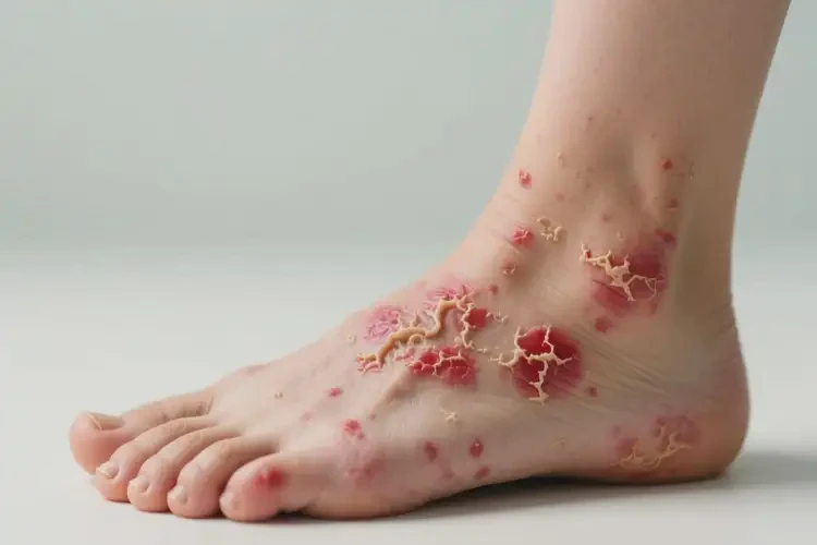 女性腳上有濕疹不管它會自己好嗎(圖4)