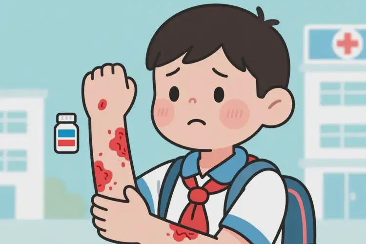 小學(xué)生手臂起濕疹不管它會(huì)自己痊愈嗎(圖4)