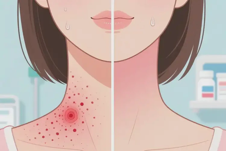 女人脖子容易起濕疹可以徹底自愈嗎(圖4)