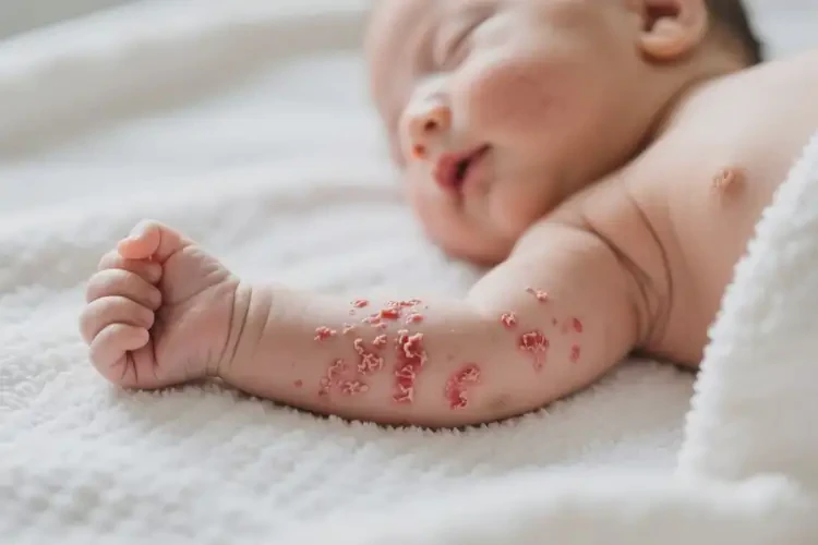 嬰兒手臂有濕疹不管它會(huì)自己自愈嗎(圖4)