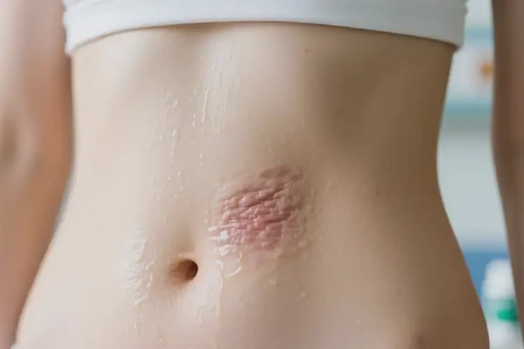 女性肚子容易長(zhǎng)濕疹不管它會(huì)自己好嗎(圖4)