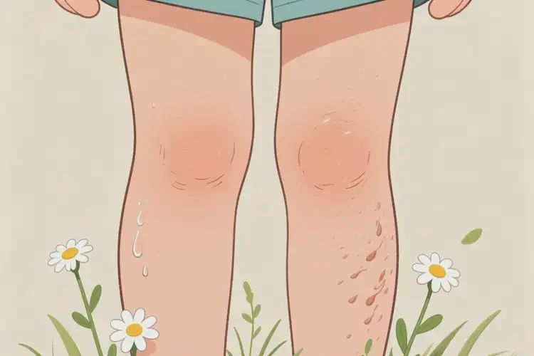 孩子大腿上起湿疹不管它会自己自愈吗(图3)