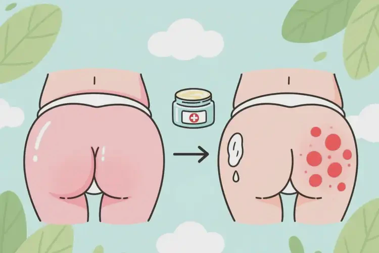 宝宝屁股上偶尔长湿疹能靠自己自愈吗(图3)