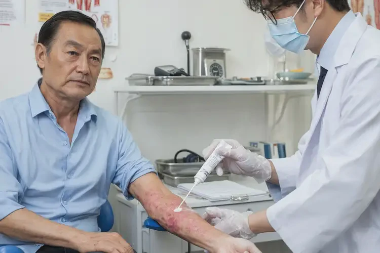 男性手臂上起濕疹不管它會自己痊愈嗎(圖3)