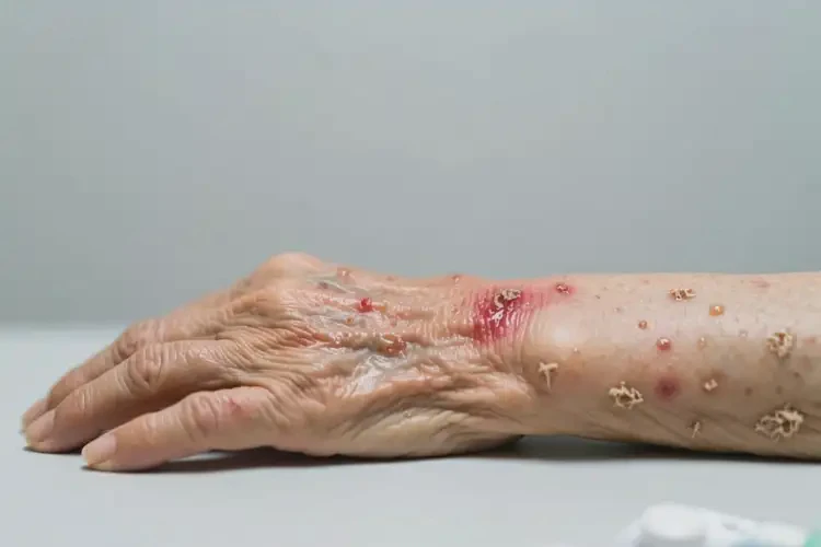 高齡老人手臂長濕疹能不能徹底自愈(圖1)