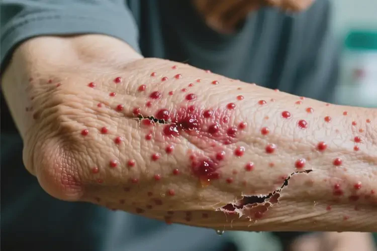 老人身上經(jīng)常起濕疹不管它會自己好嗎(圖2)