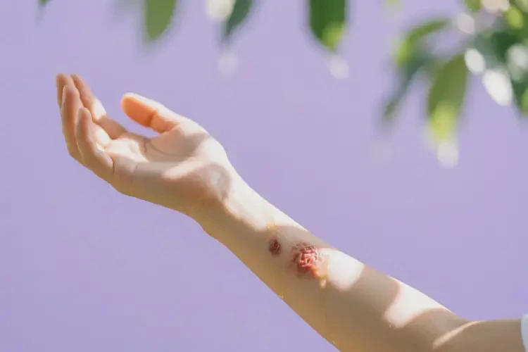 青少年手臂經(jīng)常起濕疹不管它會自己自愈嗎(圖1)