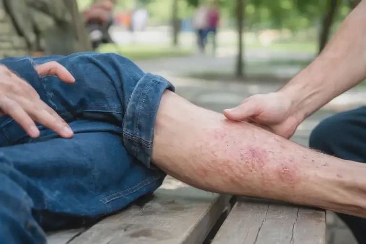 男生小腿偶爾起濕疹不管它會(huì)自己自愈嗎(圖4)