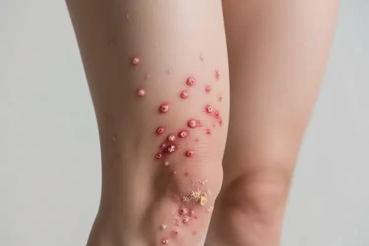 女性大腿容易起湿疹不管它会自己好吗(图4)