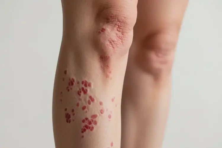 女人小腿出濕疹不管它會(huì)自己好嗎(圖4)
