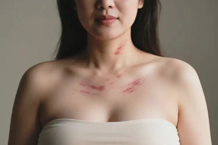 孕婦脖子長濕疹不管它會自己痊愈嗎(圖1)