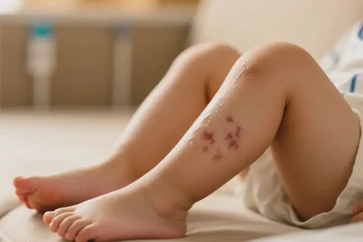 小孩大腿出濕疹能靠自己自愈嗎(圖1)