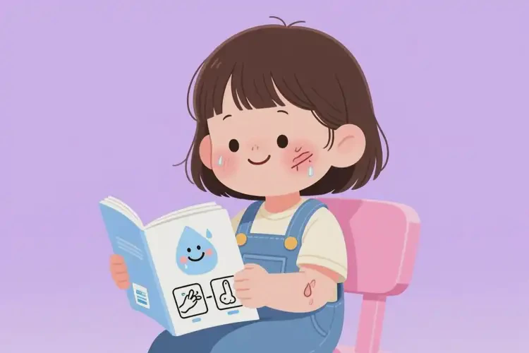 少兒面部偶爾長濕疹能夠徹底治愈嗎(圖1)