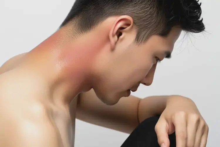 男生脖子起濕疹能靠自己自愈嗎(圖3)