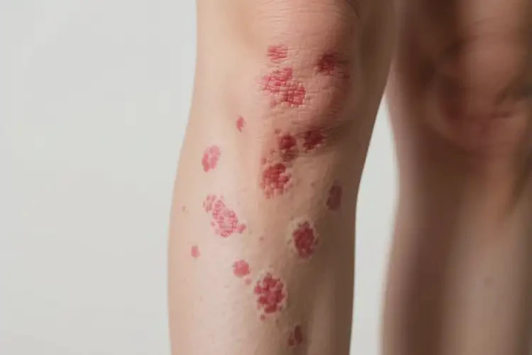 女性小腿出濕疹不管它會(huì)自己自愈嗎(圖4)