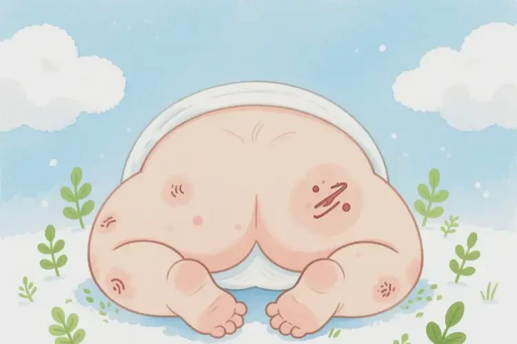 小兒屁股出濕疹能徹底自愈嗎(圖3)