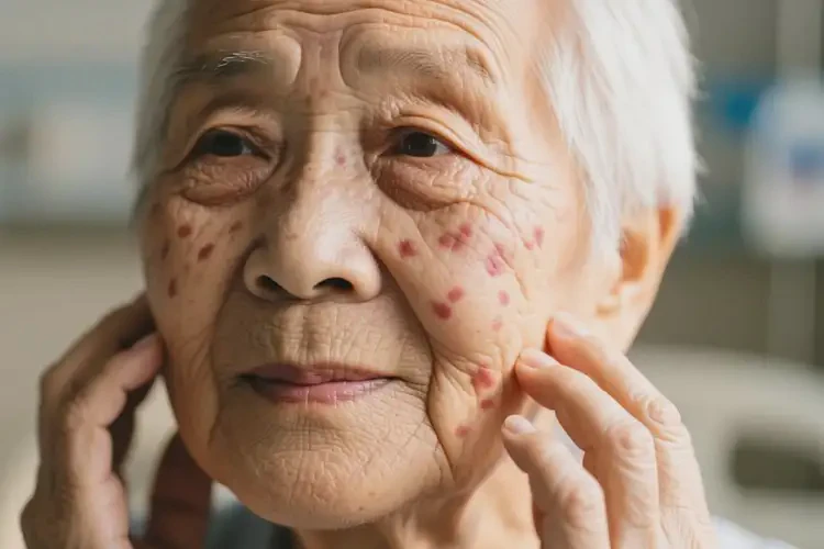 老年人臉上起濕疹不管它會(huì)自己痊愈嗎(圖4)