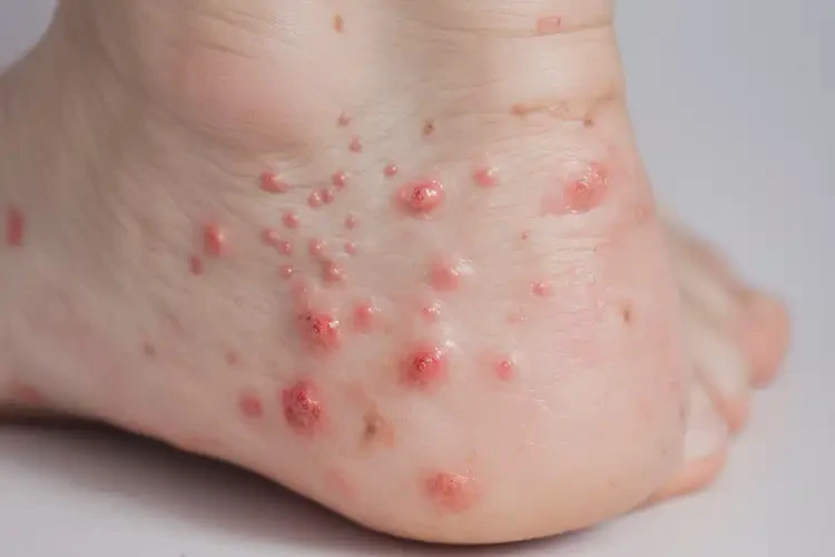 孩子腳上出現(xiàn)濕疹不管它會(huì)自己自愈嗎(圖4)