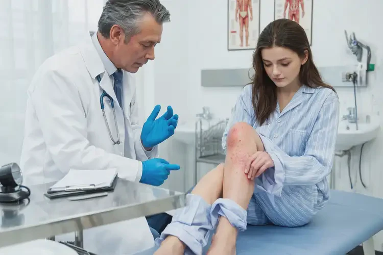 产妇大腿偶尔长湿疹可不可以彻底自愈(图1)