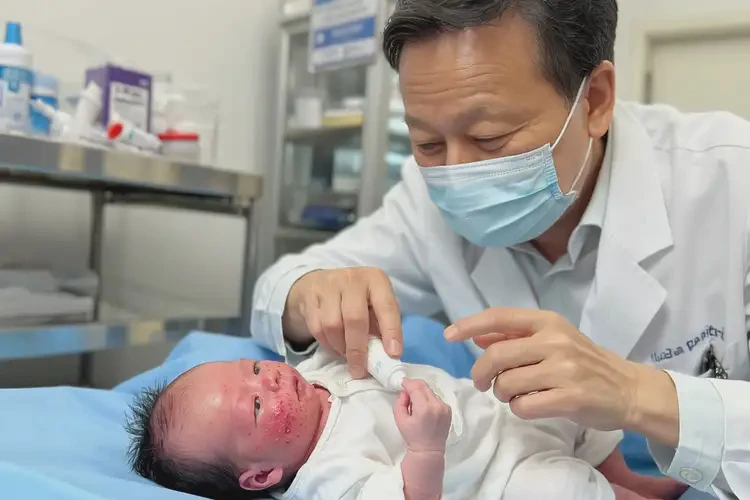 新生兒面部起濕疹能夠徹底治愈嗎(圖3)