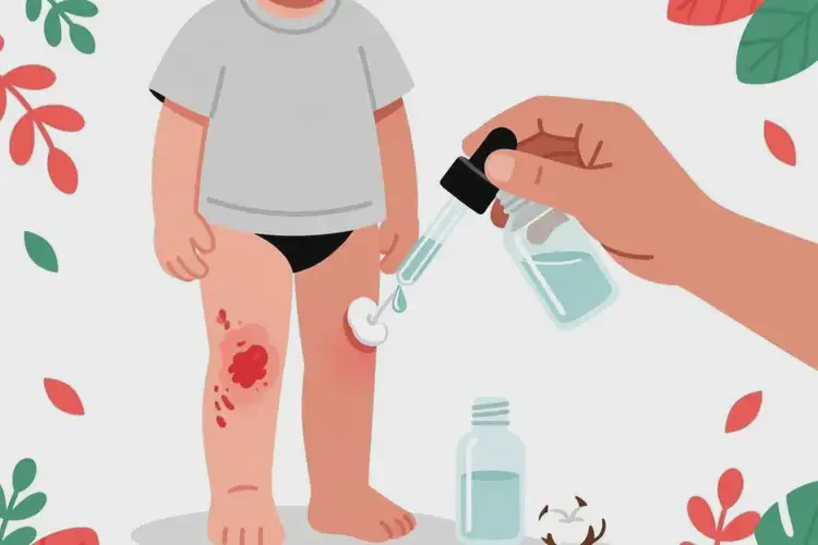 孩子大腿上出濕疹不管它會自己痊愈嗎(圖2)