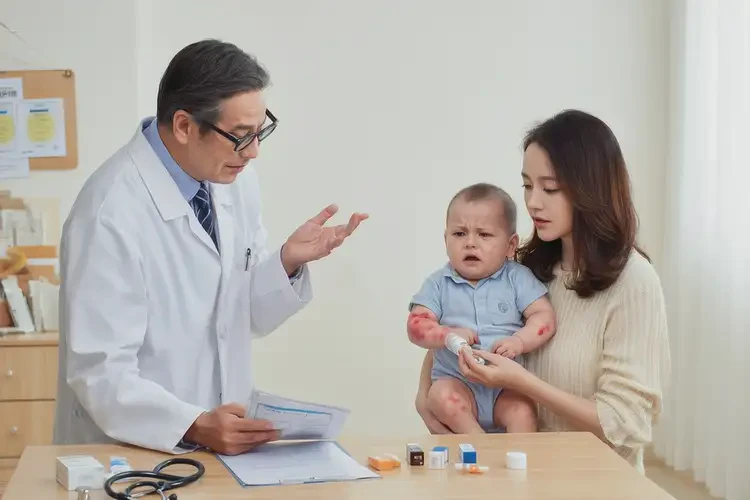 寶寶手臂上長濕疹不管它會自己自愈嗎(圖2)