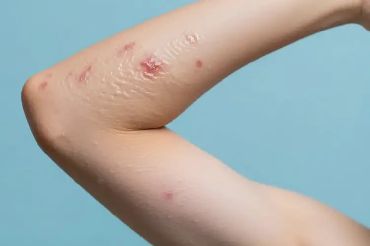 青少年手臂上長(zhǎng)濕疹不管它會(huì)自己痊愈嗎(圖1)