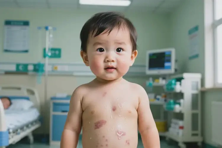 小兒全身容易起濕疹可以徹底自愈嗎(圖1)