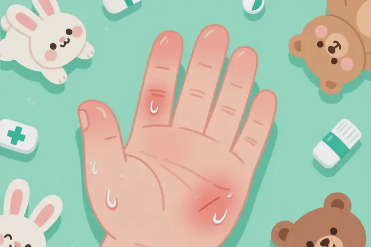 少兒手上起濕疹能夠徹底治愈嗎(圖1)