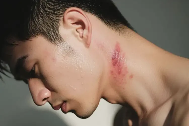 男性脖子起濕疹能徹底自愈嗎(圖2)