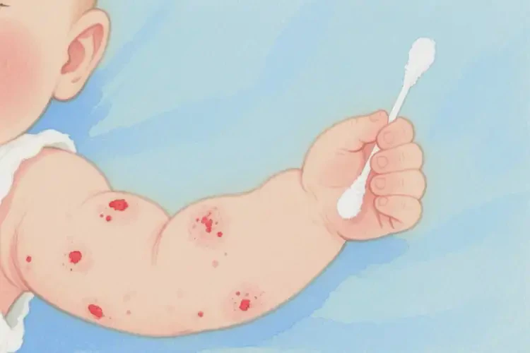 嬰幼兒手臂上容易起濕疹不管它會(huì)自己自愈嗎(圖4)