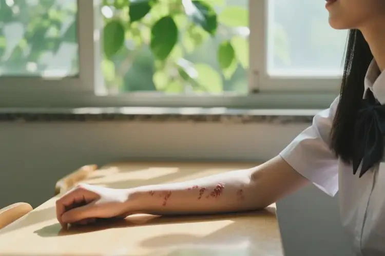 大學生手臂上出現(xiàn)濕疹能徹底自愈嗎(圖2)