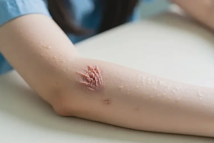 女生手臂上經(jīng)常起濕疹不管它會(huì)自己痊愈嗎(圖2)