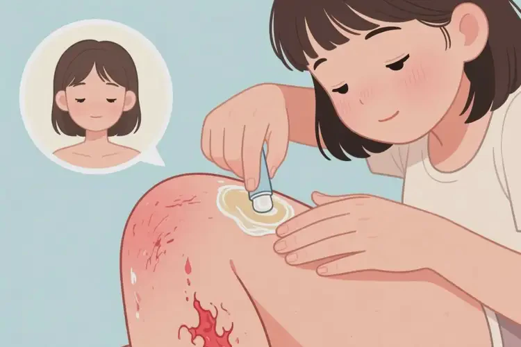 女生大腿长湿疹可以彻底自愈吗(图2)