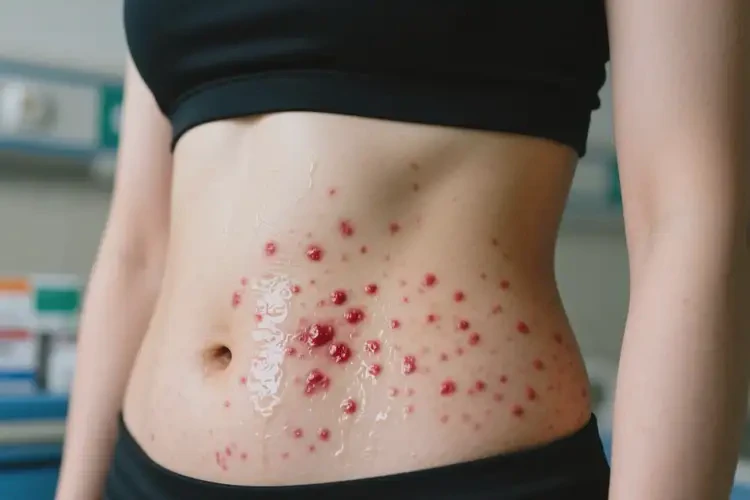 女人肚子上出現(xiàn)濕疹可以徹底自愈嗎(圖3)