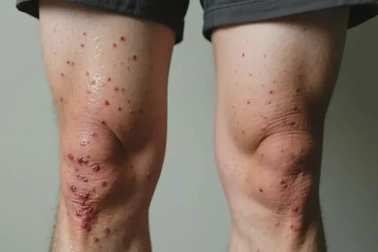 男人大腿偶爾長濕疹可不可以徹底自愈(圖1)