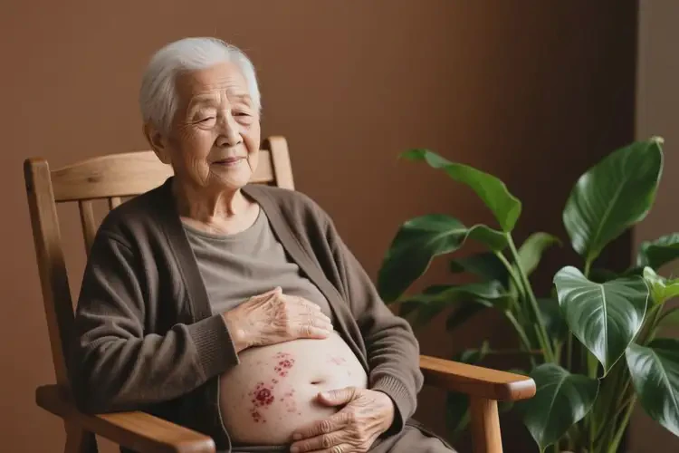 老年人肚子長(zhǎng)濕疹能夠徹底治愈嗎(圖2)