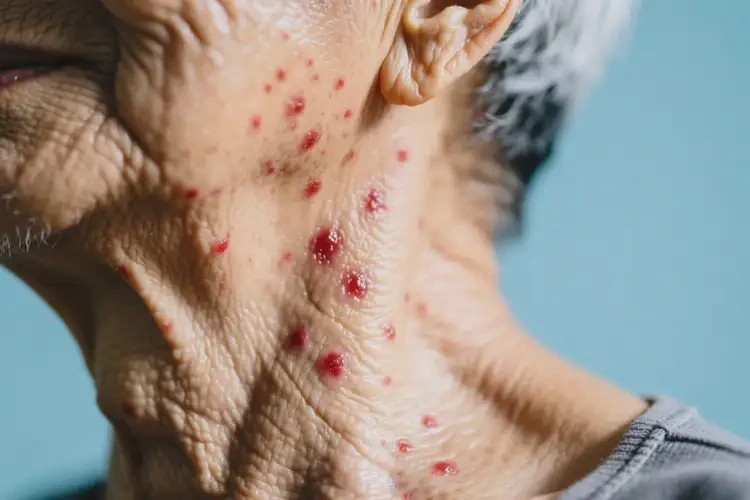 高龄老人脖子经常长湿疹不管它会自己自愈吗(图1)