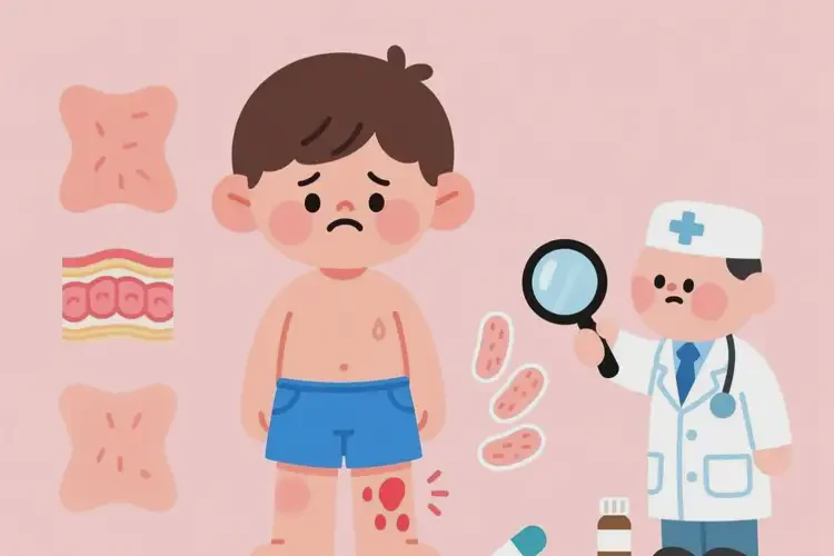 少兒大腿長濕疹不管它會自己好嗎(圖4)