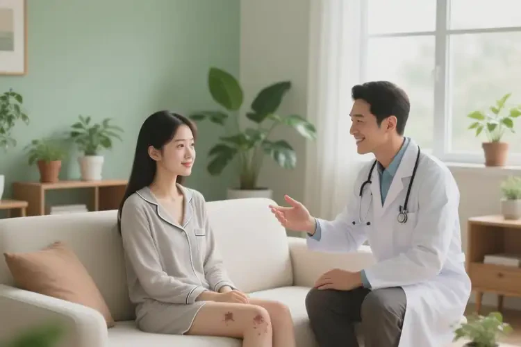 女生大腿上起濕疹能夠徹底治愈嗎(圖2)