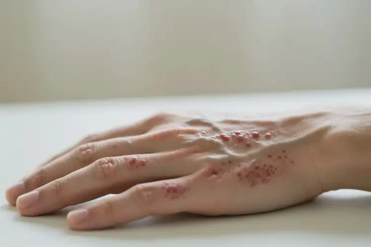 男人手上經(jīng)常長濕疹可以徹底自愈嗎(圖1)