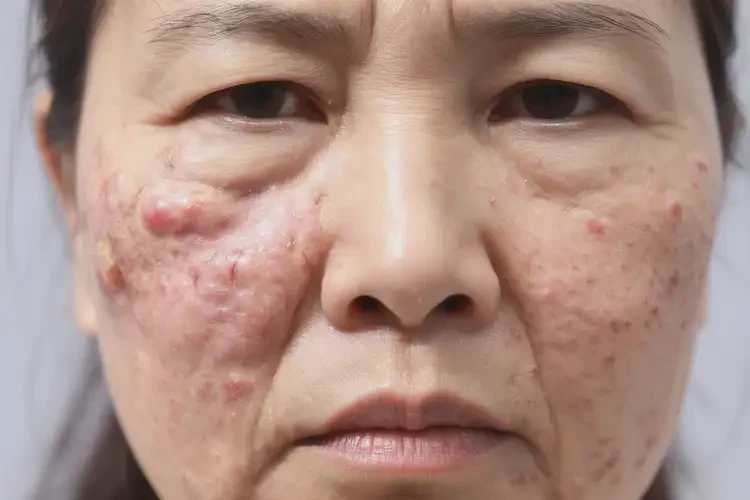 女性臉上出濕疹不管它會(huì)自己自愈嗎(圖4)