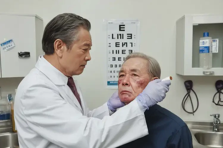 老年人臉上有濕疹可以徹底自愈嗎(圖3)