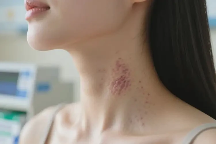 女人脖子上長濕疹可以徹底自愈嗎(圖4)