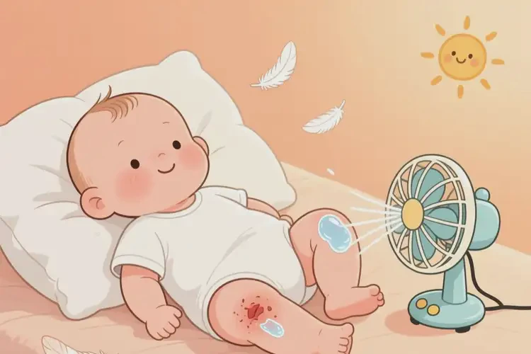 寶寶大腿上偶爾長(zhǎng)濕疹不管它會(huì)自己痊愈嗎(圖1)