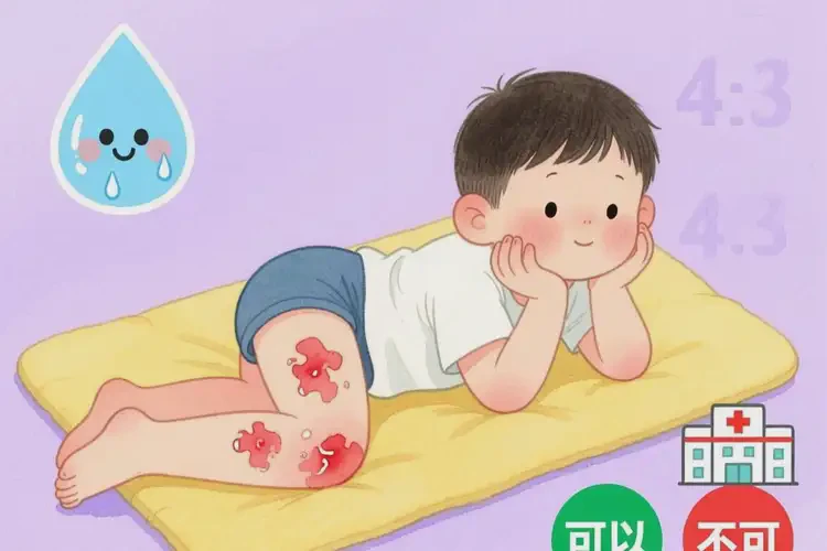 少兒大腿長濕疹不管它會自己好嗎(圖1)