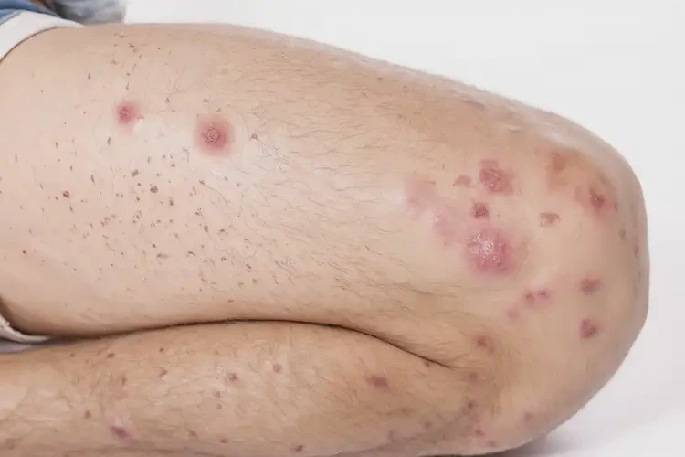 男生大腿上出濕疹能靠自己自愈嗎(圖2)